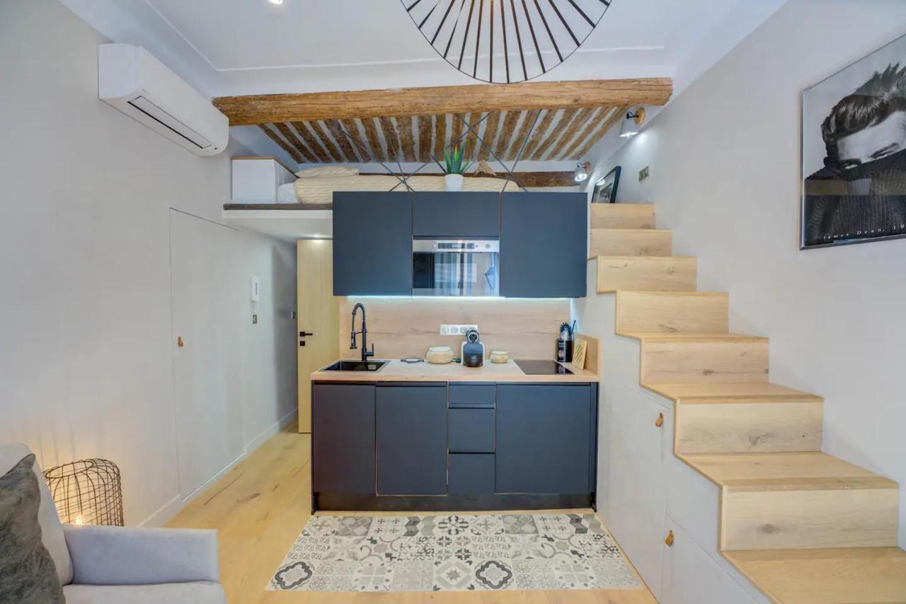 Duplex Studio Apt Mezzanine Near Shops & Cafes アンティーブ エクステリア 写真
