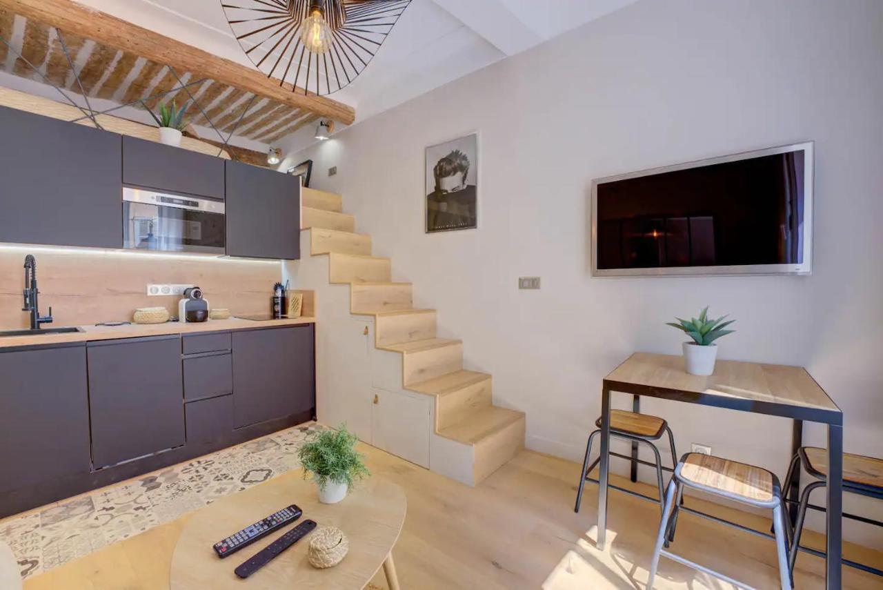 Duplex Studio Apt Mezzanine Near Shops & Cafes アンティーブ エクステリア 写真